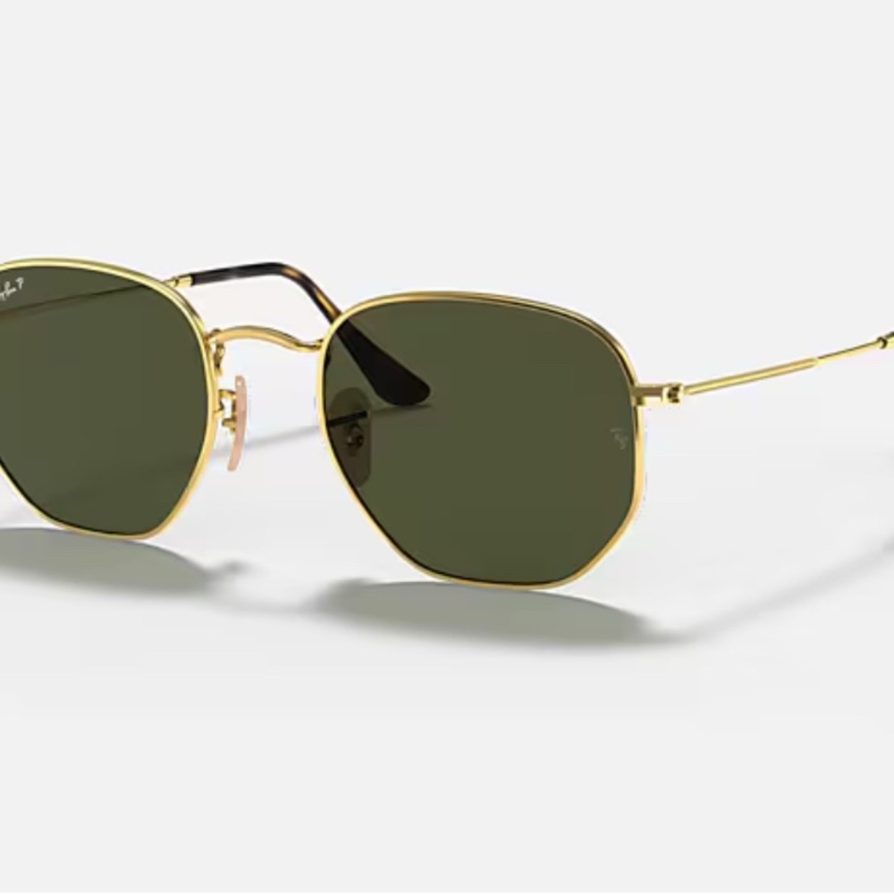 Ray-Ban Gold and Black Sunglasses